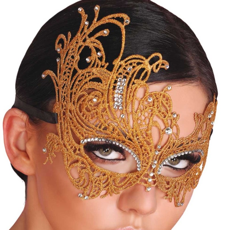 Maschera occhi dorata Livco Corsetti