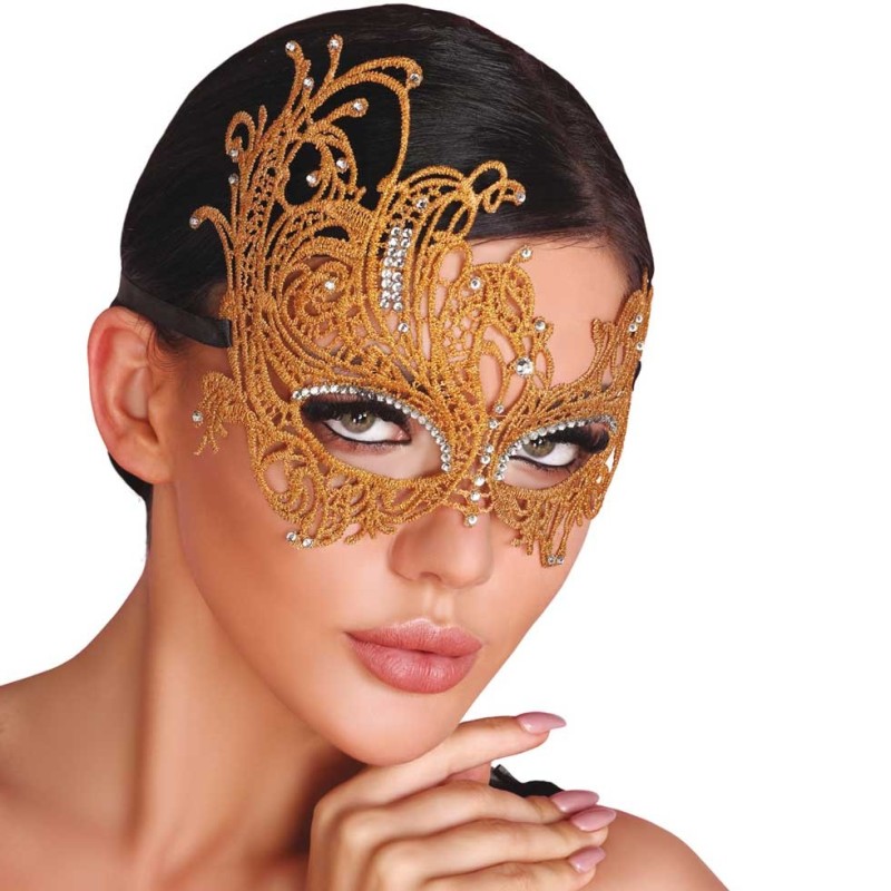 Maschera occhi dorata Livco Corsetti