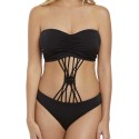 Monokini Macrame Nero Freya