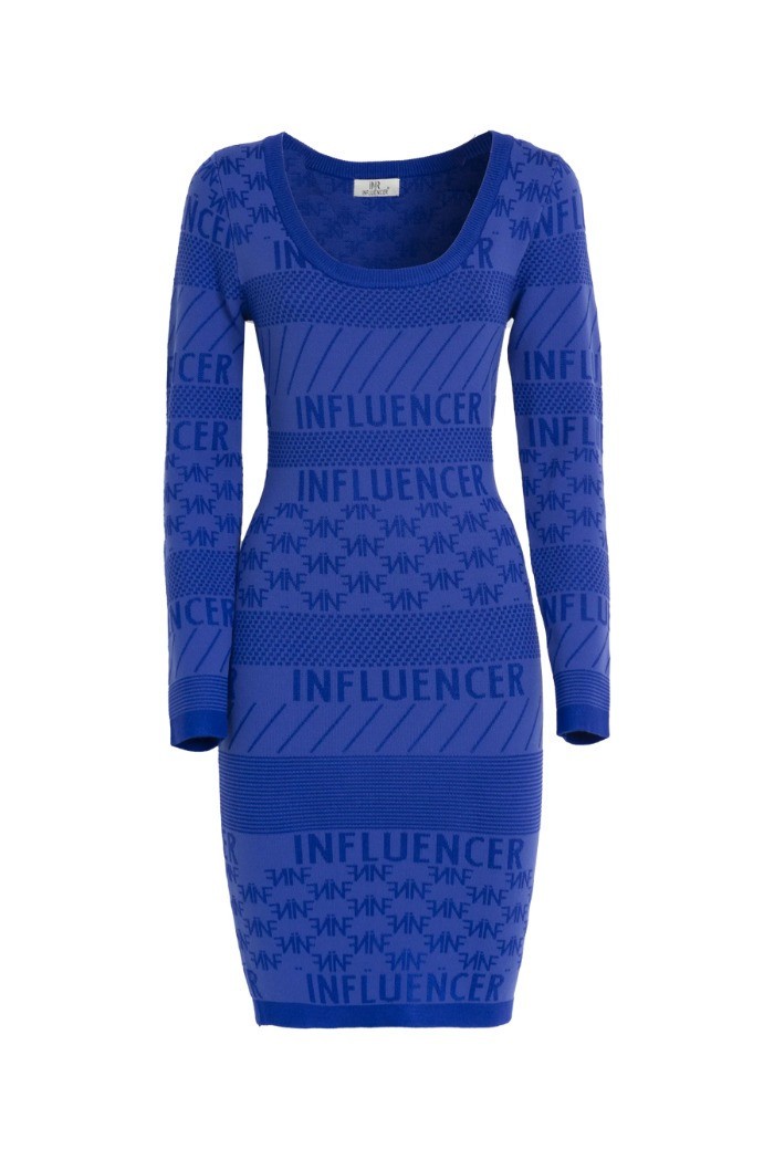 Influencer miniabito aderente scollo a u j6810 [1df061c9]
