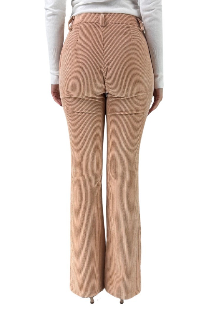 Celye pantalone a zampa in velluto fw24c0464 [65735b4c]