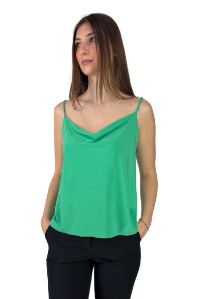 Markup top in maglina con spalline sottili mw861306 [af534881]