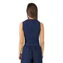 Tee Time gilet in denim e25-rog50118 [686e0286]