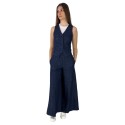 Tee Time gilet in denim e25-rog50118 [6d3e4598]