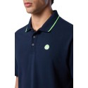North Sails polo in piquet con contrasti fluo 692446 [10788f43]