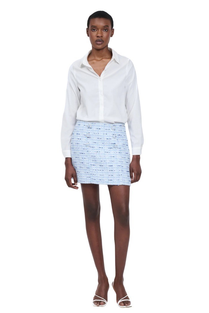 Influencer minigonna in tweed 03z3686 [0549fa29]