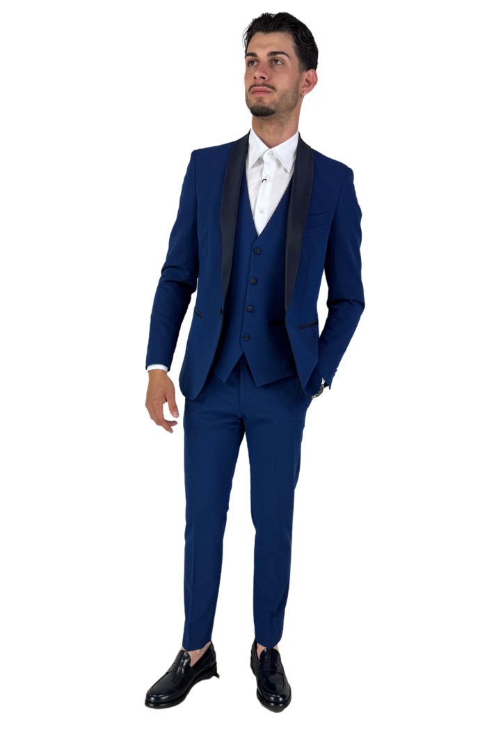Privat Fashion abito monopetto con dettagli in raso Teneriferaso ab-212 [3d94debd]