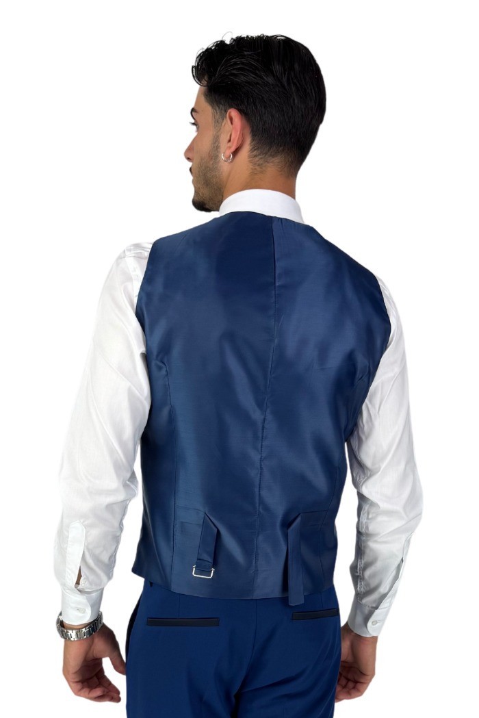 Privat Fashion abito monopetto con dettagli in raso Teneriferaso ab-212 [e1e2daae]