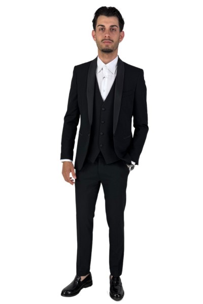 Privat Fashion abito monopetto con dettagli in raso Teneriferaso ab-212 [8119f24e]