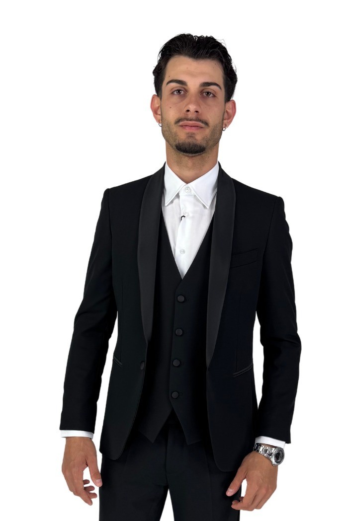Privat Fashion abito monopetto con dettagli in raso Teneriferaso ab-212 [583fb143]
