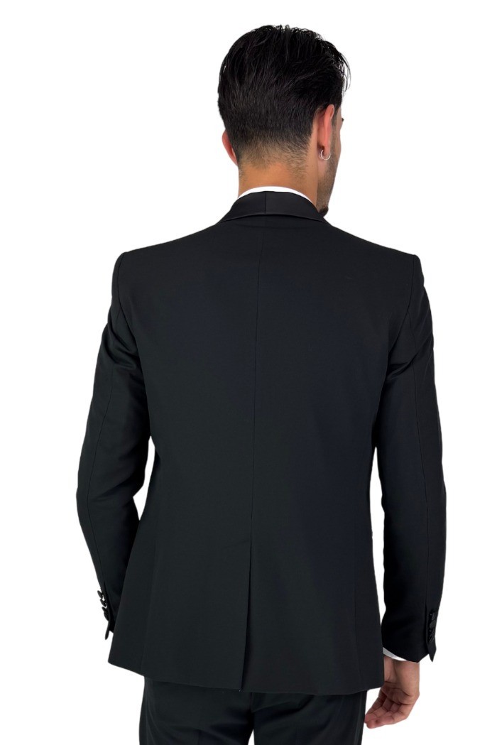 Privat Fashion abito monopetto con dettagli in raso Teneriferaso ab-212 [ef227047]
