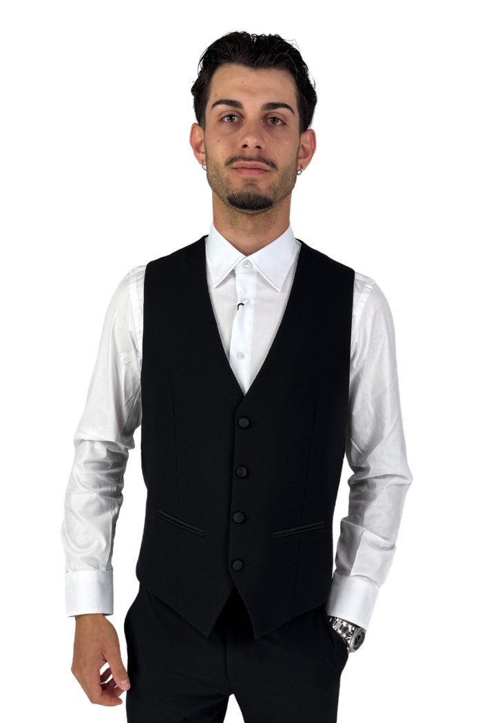 Privat Fashion abito monopetto con dettagli in raso Teneriferaso ab-212 [ea723759]