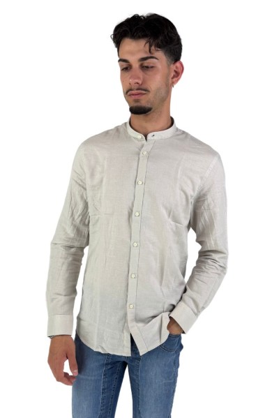 Philotinto camicia coreana in lino e cotone Lincot32 pd 25s19ca [00a5a997]
