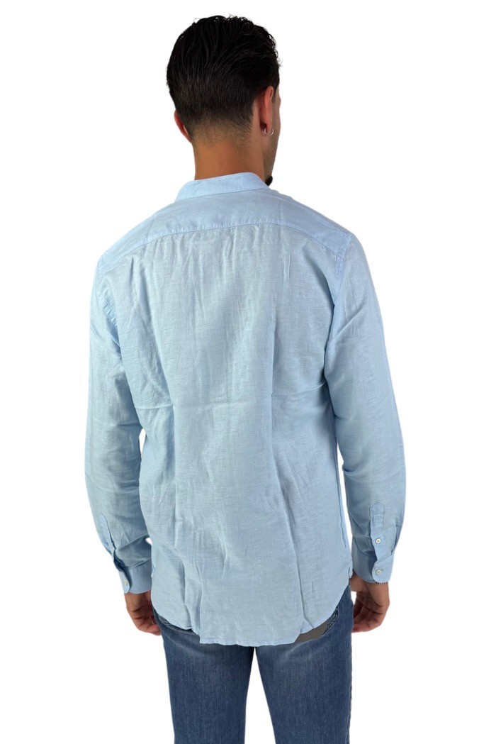 Philotinto camicia coreana in lino e cotone Lincot32 pd 25s19ca [d9044642]