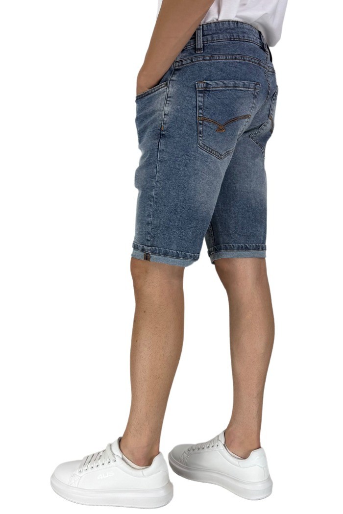 Guy bermuda da uomo in denim di cotone West-8930s m48640 [34310869]