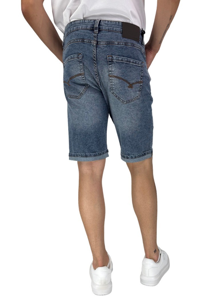 Guy bermuda da uomo in denim di cotone West-8930s m48640 [832cc96d]