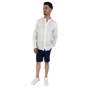 Roy Roger's camicia in lino coreana a tinta unita rvu051p4220569 [c3d9f2fc]