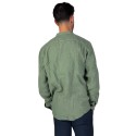 Roy Roger's camicia in lino coreana a tinta unita rvu051p4220569 [a7efdd07]