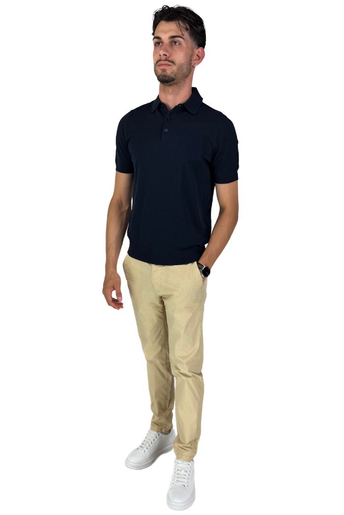 Squad2 pantalone chino in cotone microlavorato Cuba 225018 [59c087e4]
