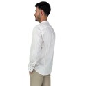 Philotinto camicia coreana in misto lino e cotone 25s01ca Lincot360 barre [39b64af6]
