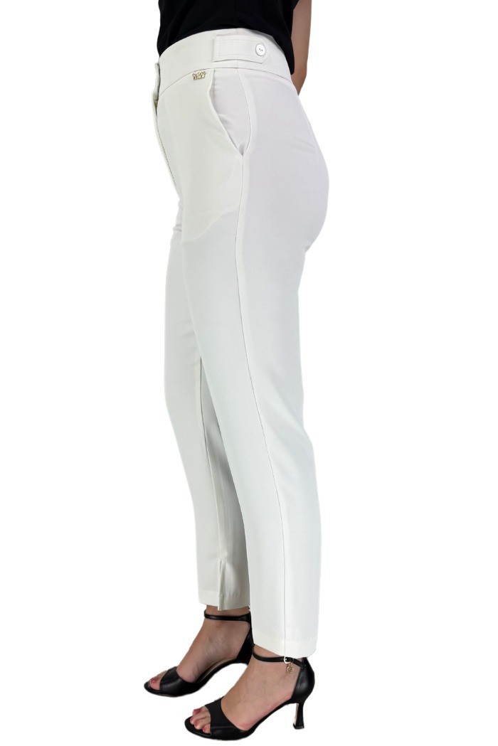 Markup pantalone slim fit in cady a tinta unita mw865142 [5fa84303]