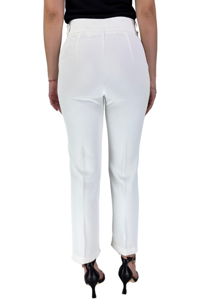 Markup pantalone slim fit in cady a tinta unita mw865142 [e8b58207]