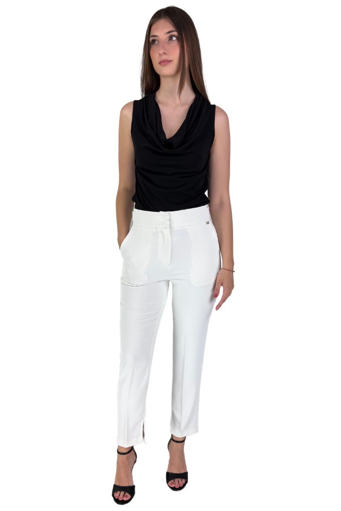 Markup pantalone slim fit in cady a tinta unita mw865142 [ede5c519]
