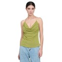 Influencer top in crepe con scollo drappeggiato 03y133 [d55d27de]