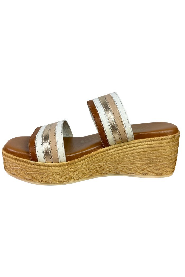 MNG Collection sandalo da donna in pelle con doppia fascia 6233 [e11109a2]