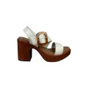 MNG Collection sandalo allacciato in pelle con tacco alto 9354 [501592ee]