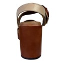 MNG Collection sandalo allacciato in pelle con tacco alto 9354 [60b46568]