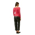 Influencer maglia a costine con scollo a cuore j6497 [f7cdb8c0]