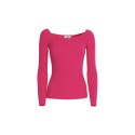 Influencer maglia a costine con scollo a cuore j6497 [f29dffde]
