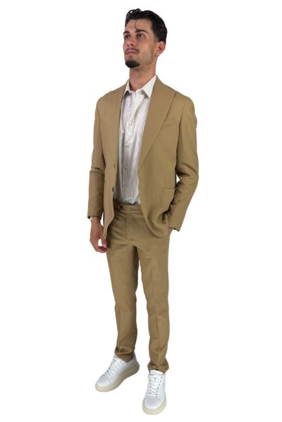 Privat Fashion abito monopetto da uomo in misto lino Canarie-ab812 [0487d214]