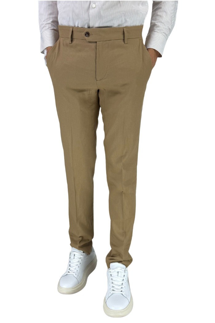 Privat Fashion abito monopetto da uomo in misto lino Canarie-ab812 [6fec1703]