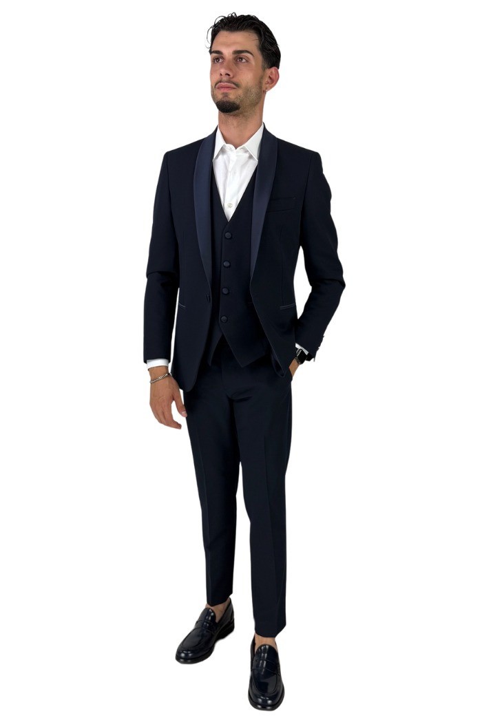 Privat Fashion abito monopetto con dettagli in raso Teneriferaso ab-212 [3105f0c4]