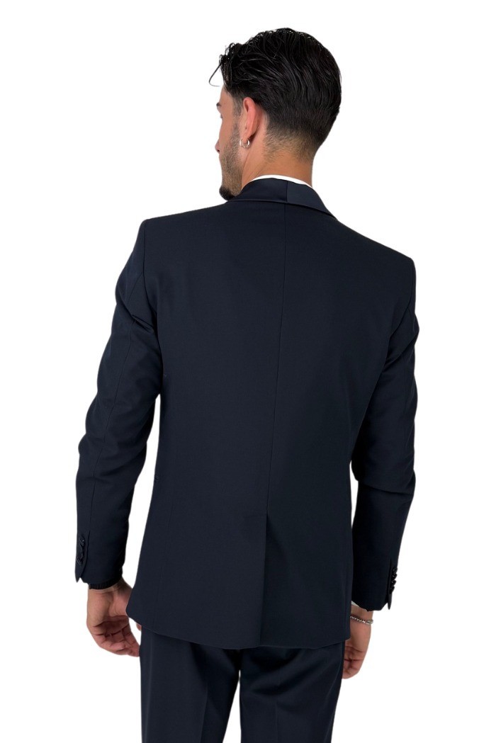 Privat Fashion abito monopetto con dettagli in raso Teneriferaso ab-212 [5f3e72cd]