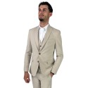 Privat Fashion abito da uomo in misto viscosa con gilet Tenerife-ab7211 [2ce25302]