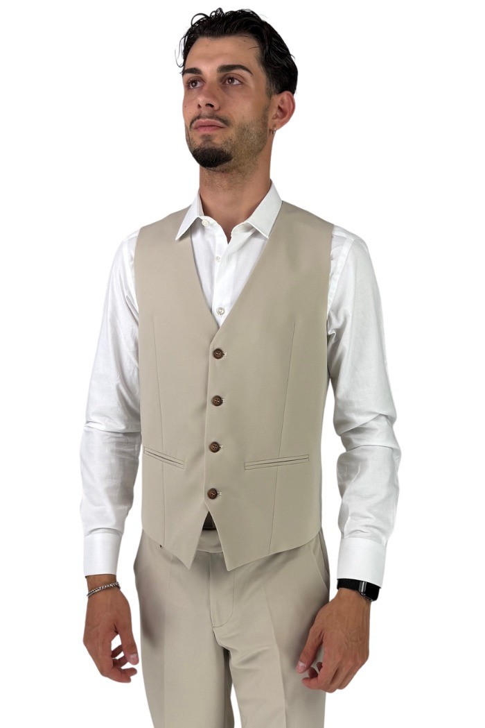 Privat Fashion abito da uomo in misto viscosa con gilet Tenerife-ab7211 [9eafd518]