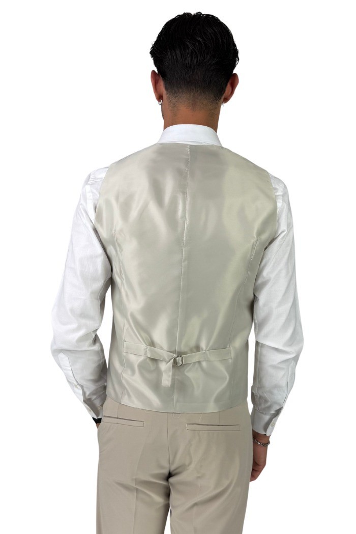 Privat Fashion abito da uomo in misto viscosa con gilet Tenerife-ab7211 [29b2141c]
