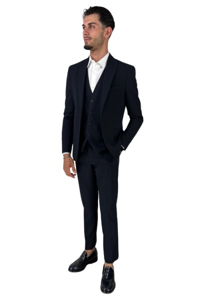 Privat Fashion abito da uomo in misto viscosa con gilet Tenerife-ab7211 [4a0c0d00]