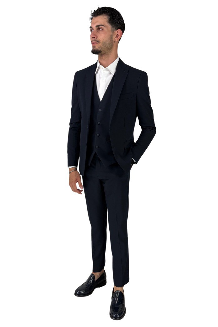 Privat Fashion abito da uomo in misto viscosa con gilet Tenerife-ab7211 [4a0c0d00]