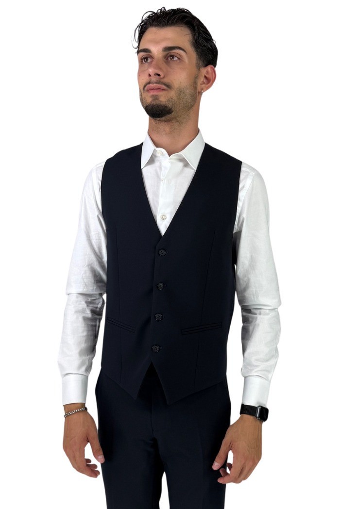 Privat Fashion abito da uomo in misto viscosa con gilet Tenerife-ab7211 [2167c817]