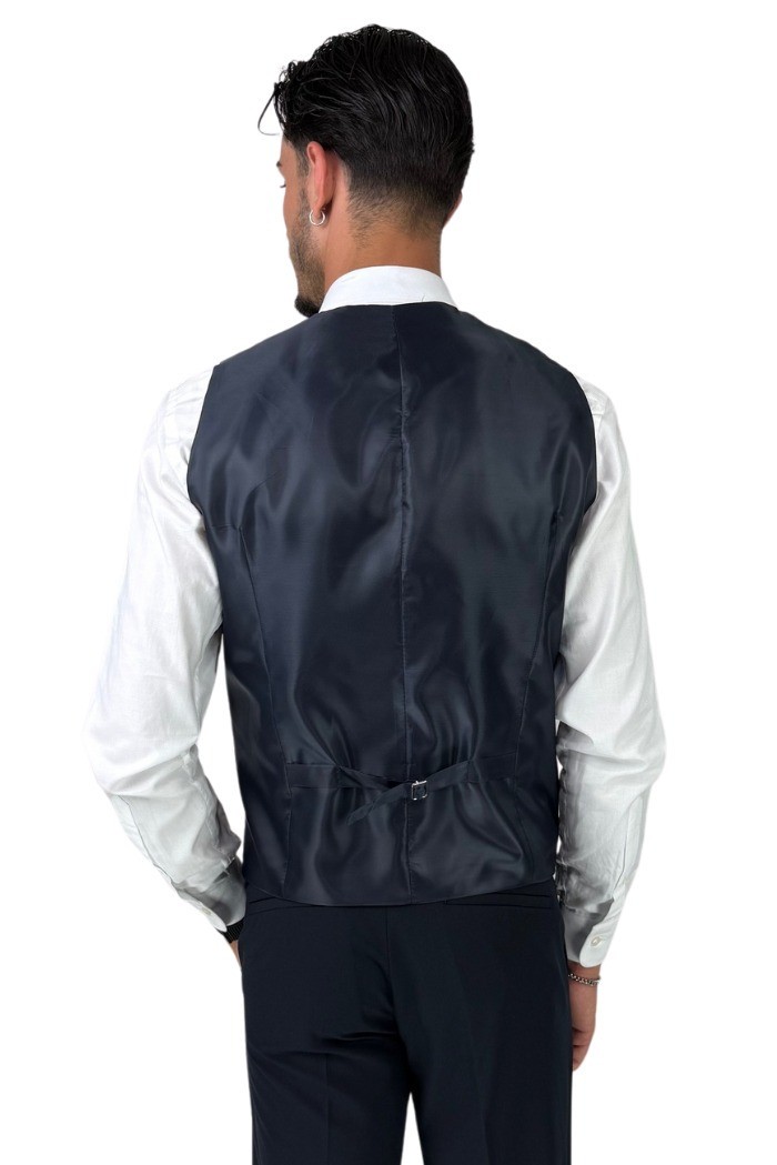 Privat Fashion abito da uomo in misto viscosa con gilet Tenerife-ab7211 [967a0913]