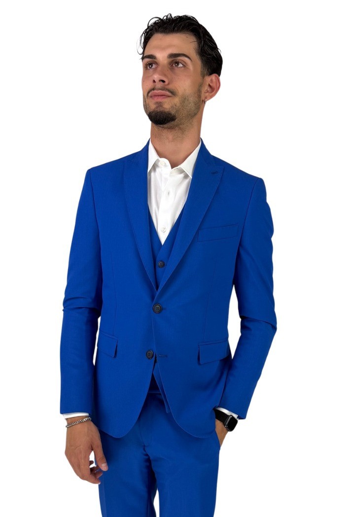 Privat Fashion abito da uomo in misto viscosa con gilet Tenerife-ab7211 [e41aa389]