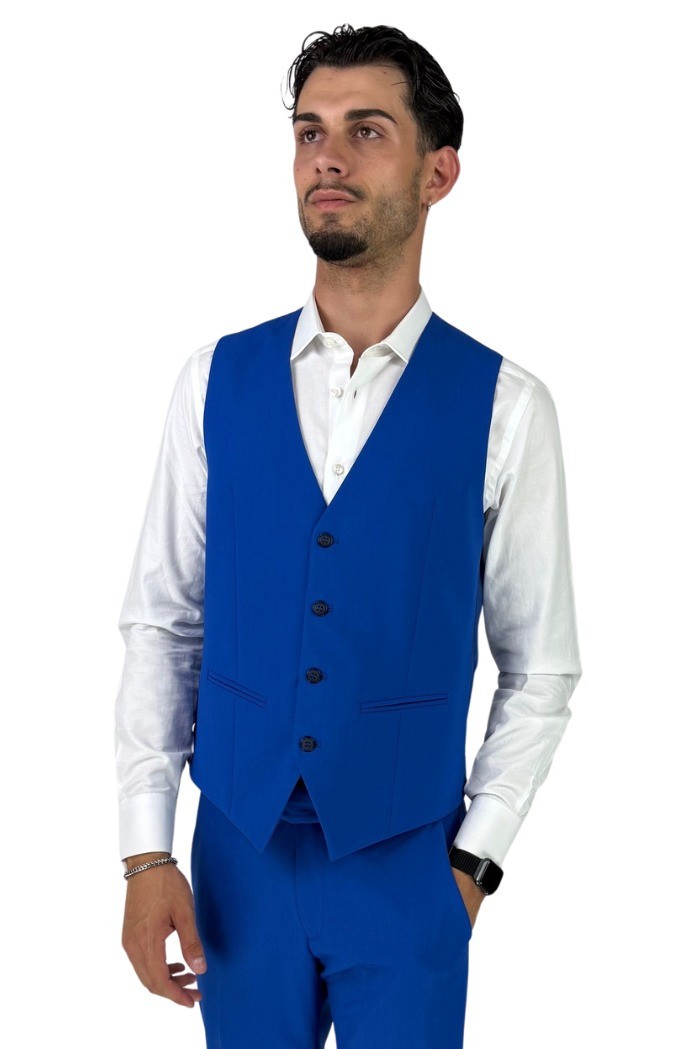 Privat Fashion abito da uomo in misto viscosa con gilet Tenerife-ab7211 [56572593]