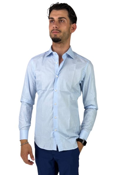 Filippo Gelsi camicia da uomo in cotone a microfantasia 1193F1 — 805219040074693_2