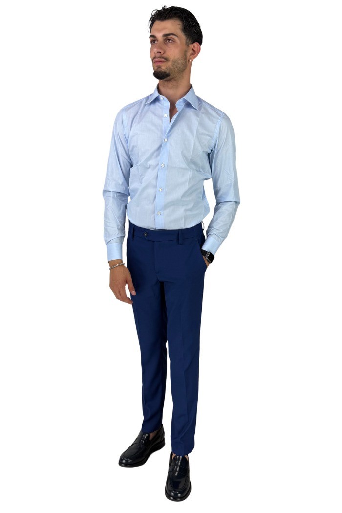 Filippo Gelsi camicia da uomo in cotone a microfantasia 1193F1 [c992a416]