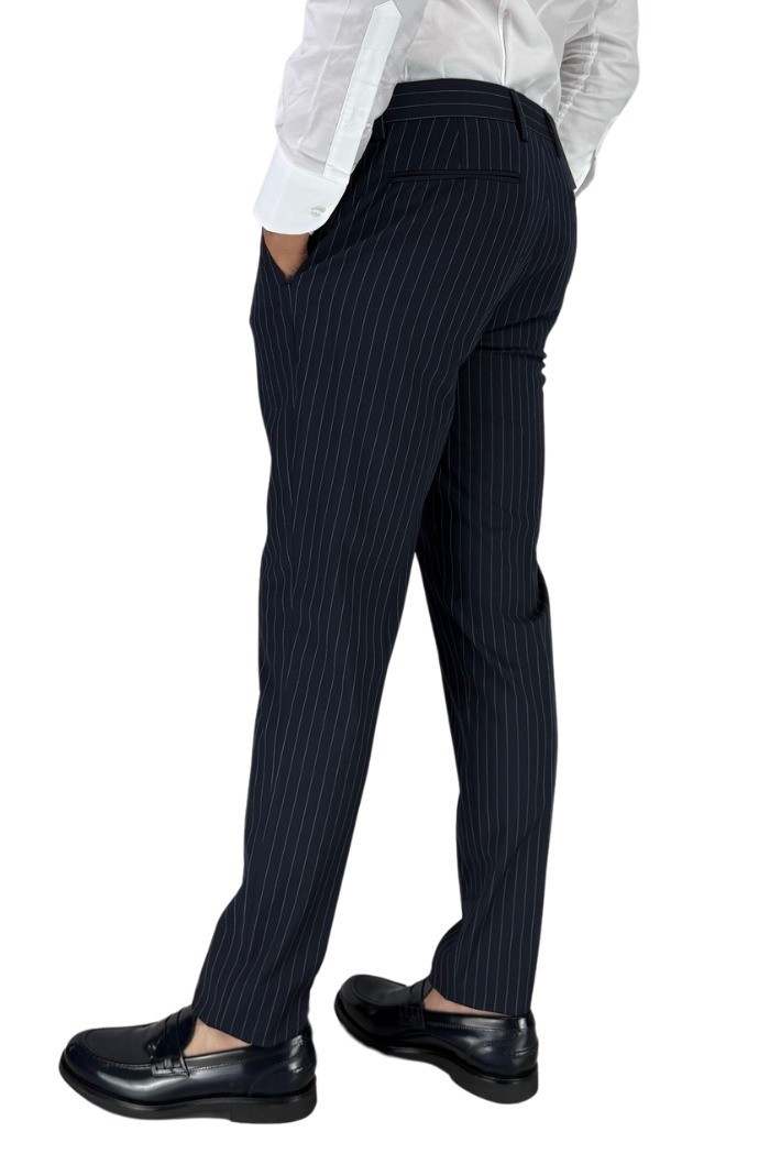 Markup pantalone gessato in poliviscosa mk895150 [0dce9393]