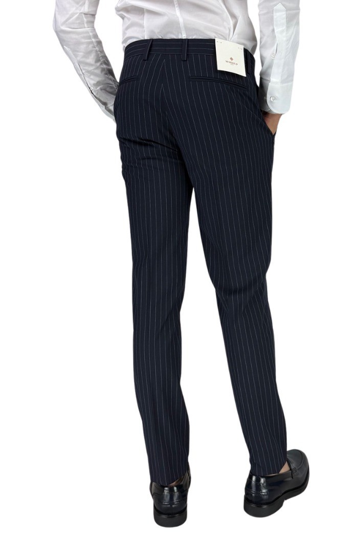 Markup pantalone gessato in poliviscosa mk895150 [bad35297]